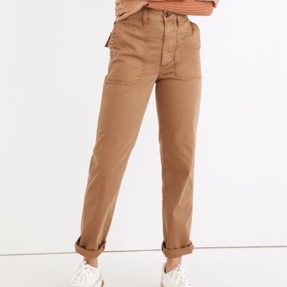 Madewell Pants - Madewell The Perfect Vintage Straight Workwear Pants tan 26